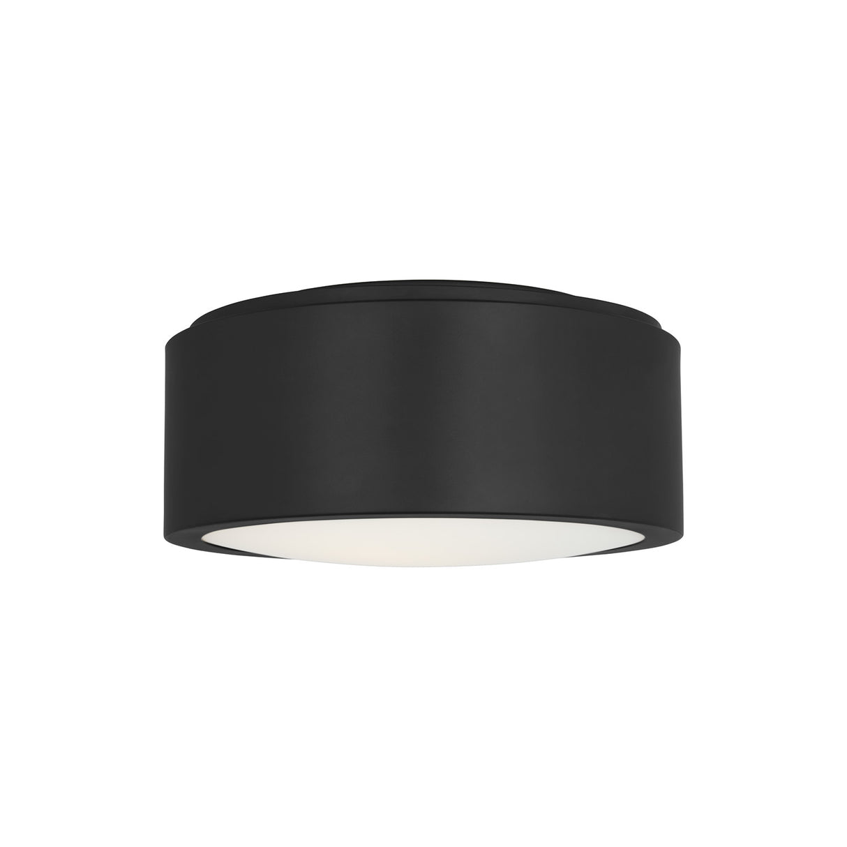 Neal Small Flush Mount 10", Matte Black