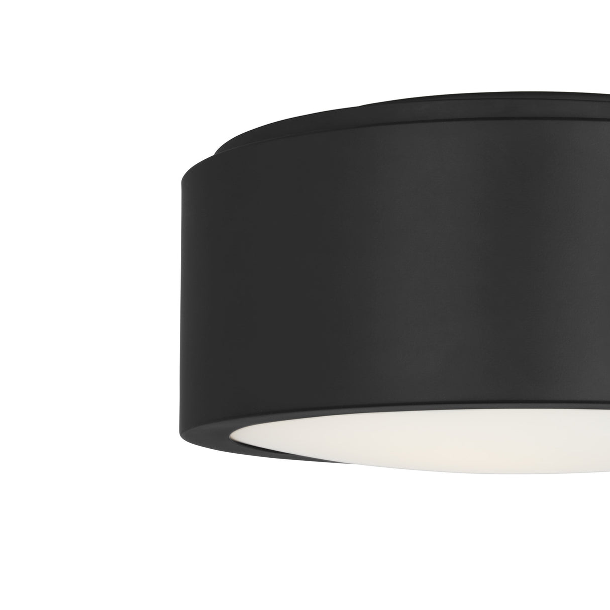 Neal Small Flush Mount 10", Matte Black