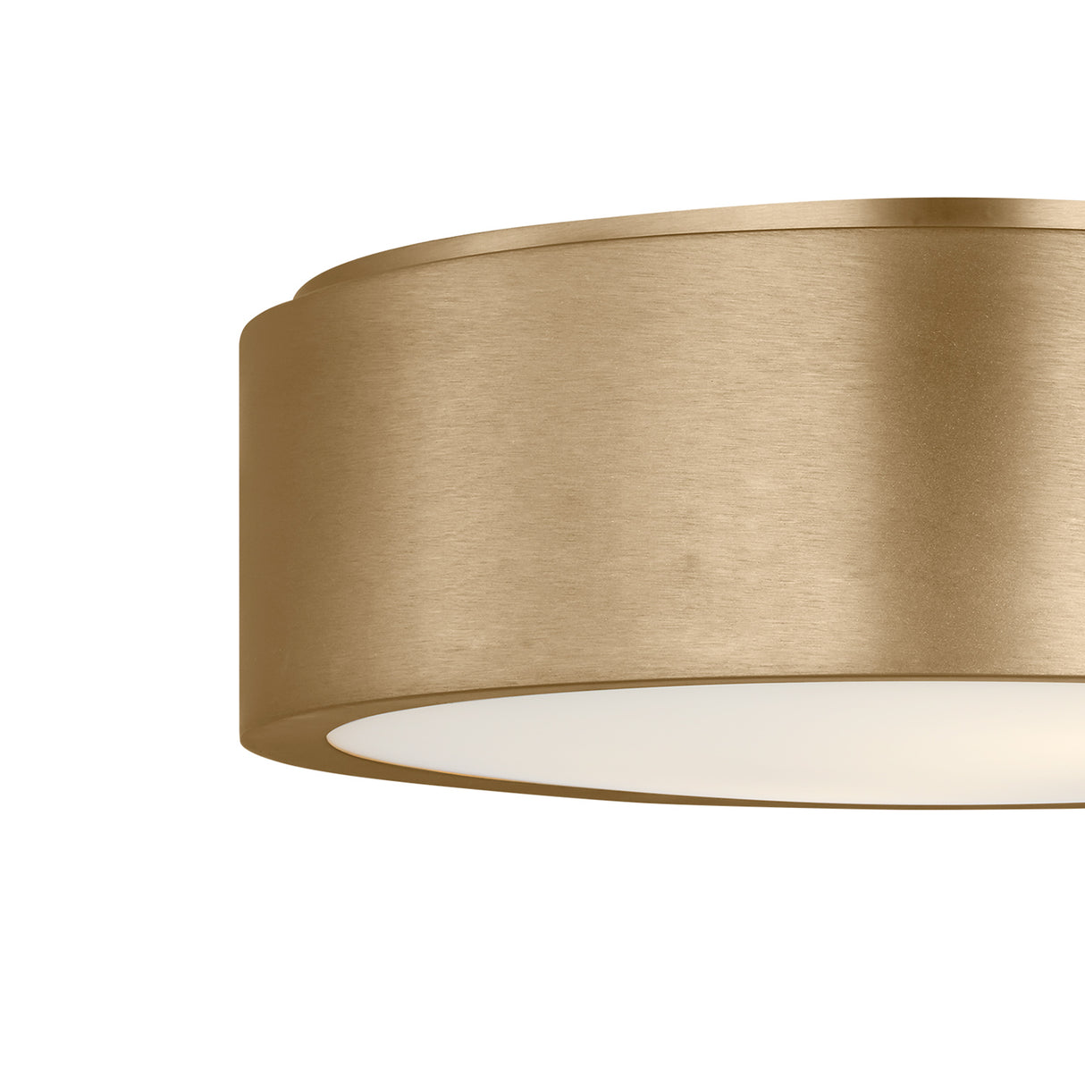 Neal Medium Flush Mount 13", Satin Brass