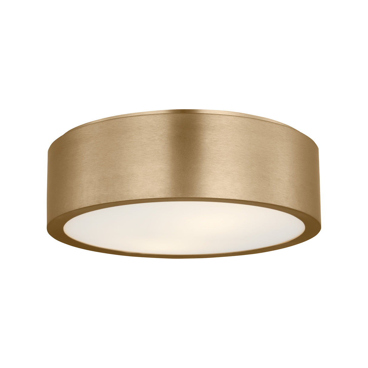 Neal Medium Flush Mount 13", Satin Brass