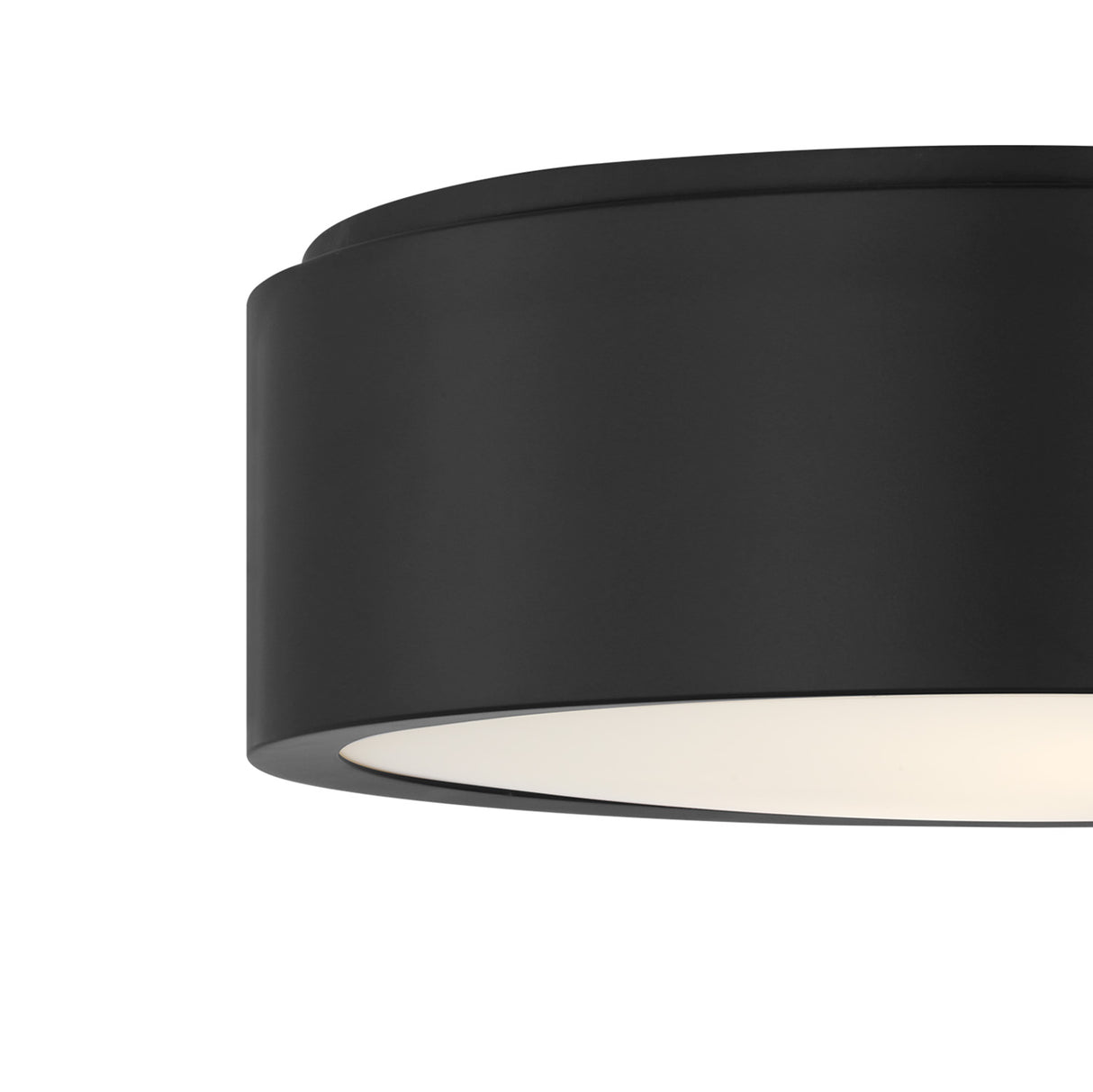 Neal Medium Flush Mount 13", Matte Black