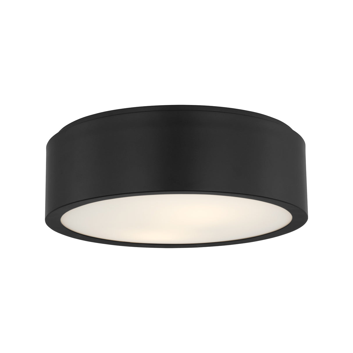 Neal Medium Flush Mount 13", Matte Black