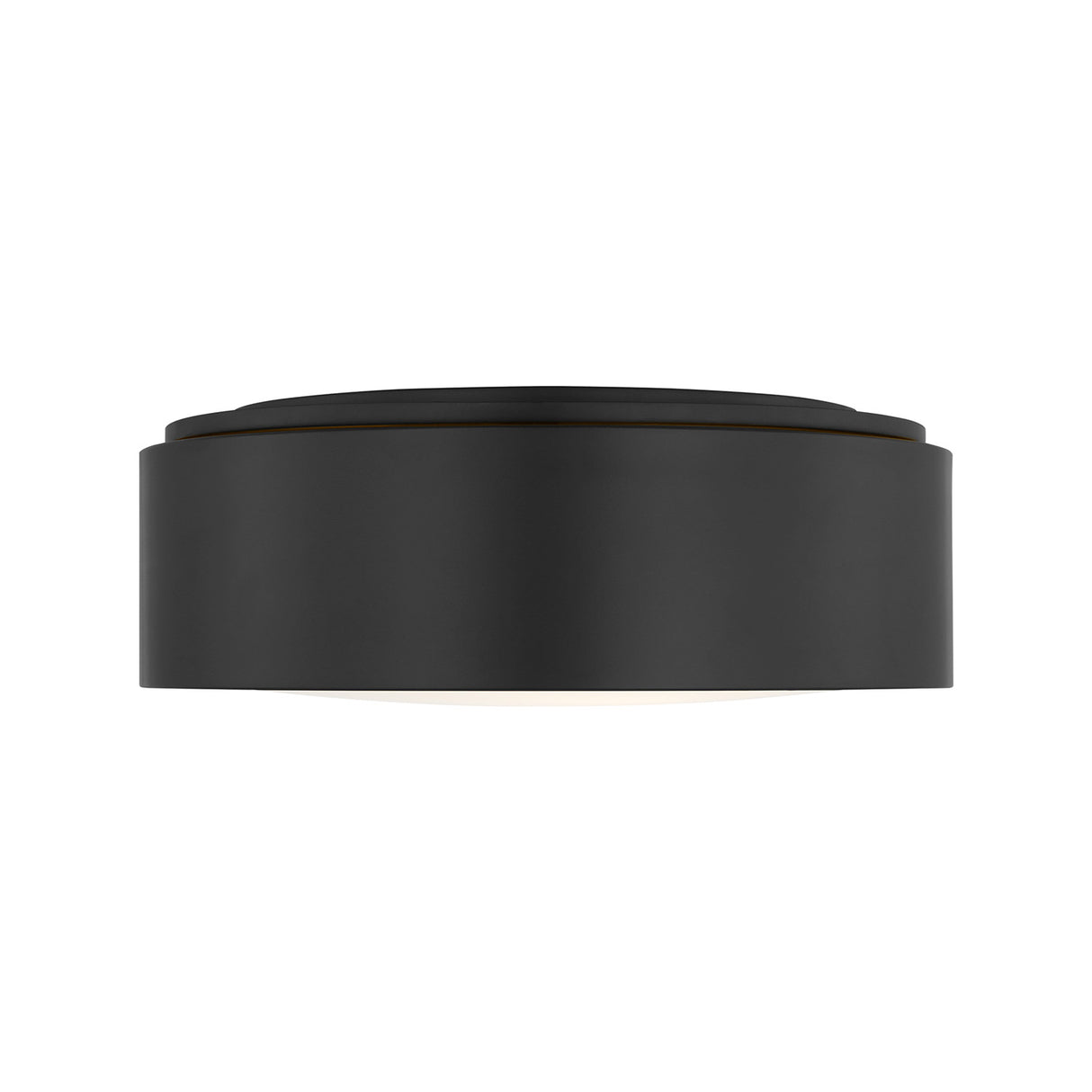 Neal Medium Flush Mount 13", Matte Black