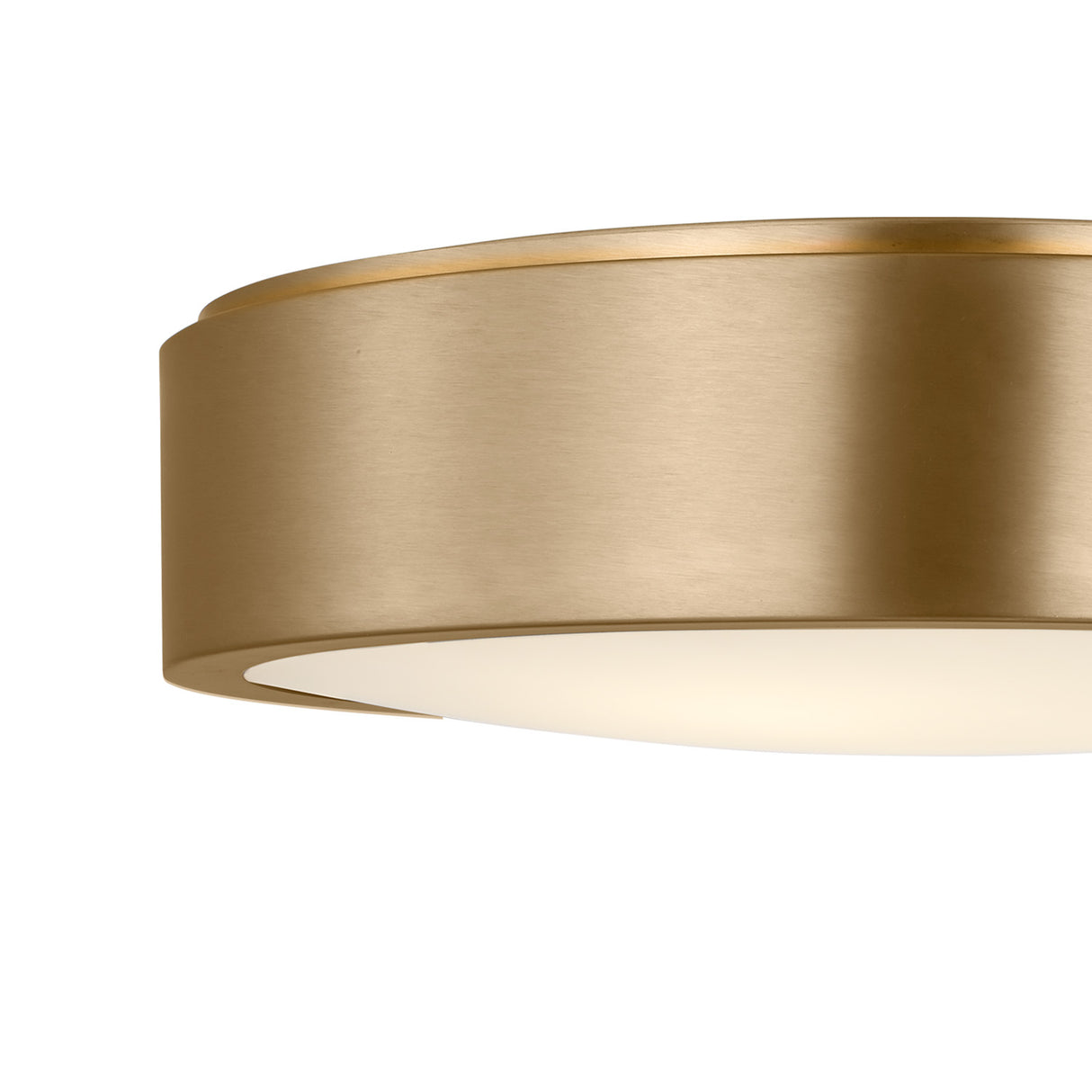 Neal Large Flush Mount 18", Satin Brass