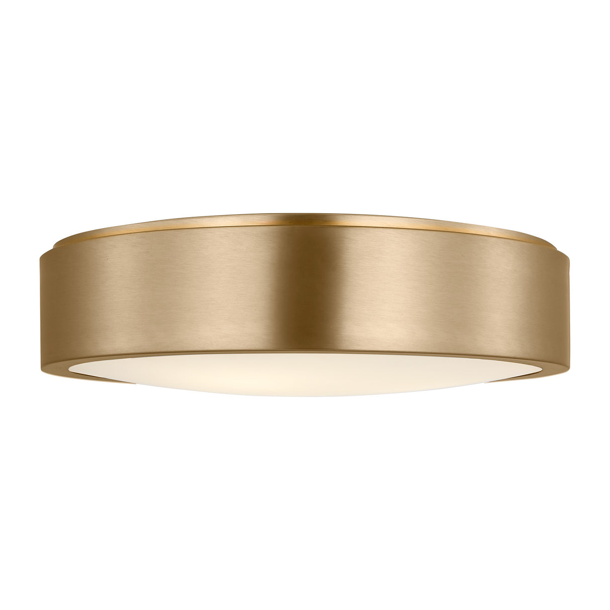 Neal Large Flush Mount 18", Satin Brass