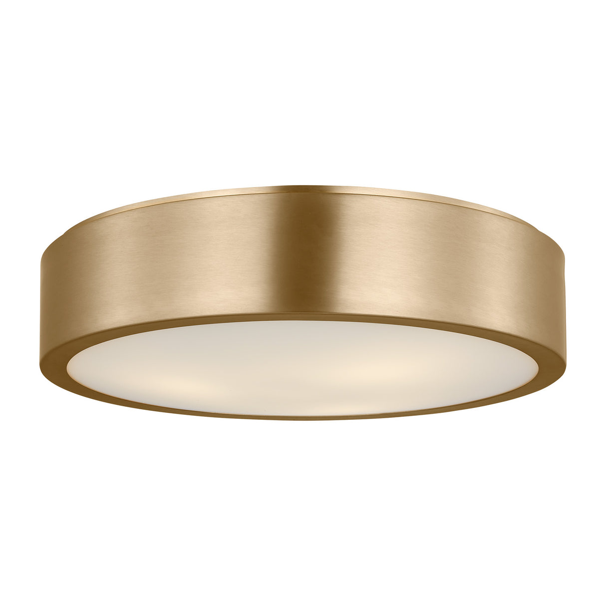 Neal Large Flush Mount 18", Satin Brass