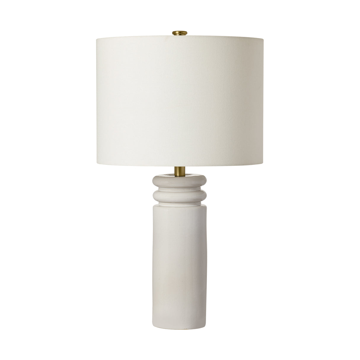Agnes Table Lamp 26", Glossy White