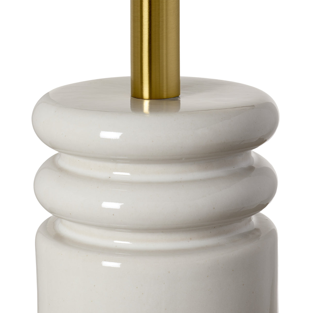 Agnes Table Lamp 26", Glossy White