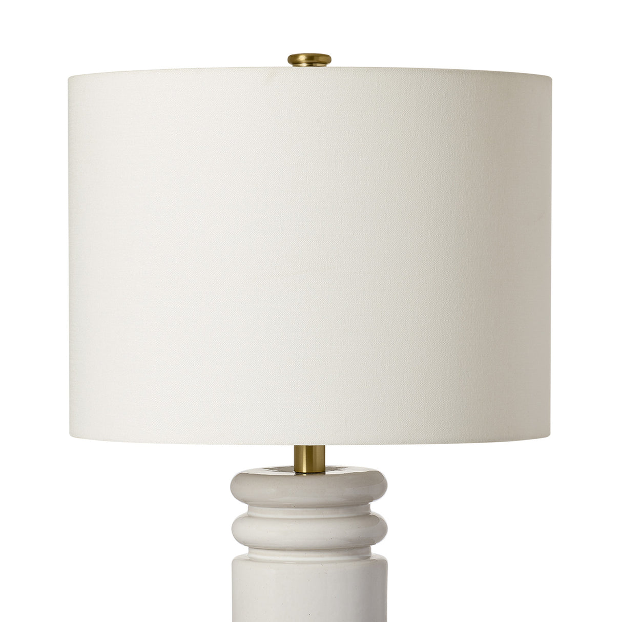 Agnes Table Lamp 26", Glossy White