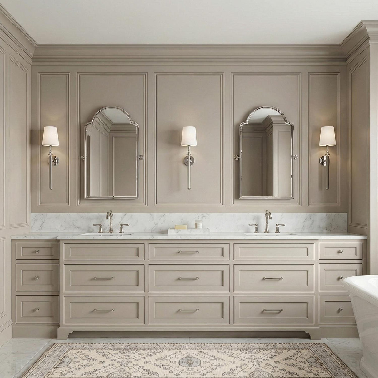 Emerson Wall Sconce 28", Polished Nickel