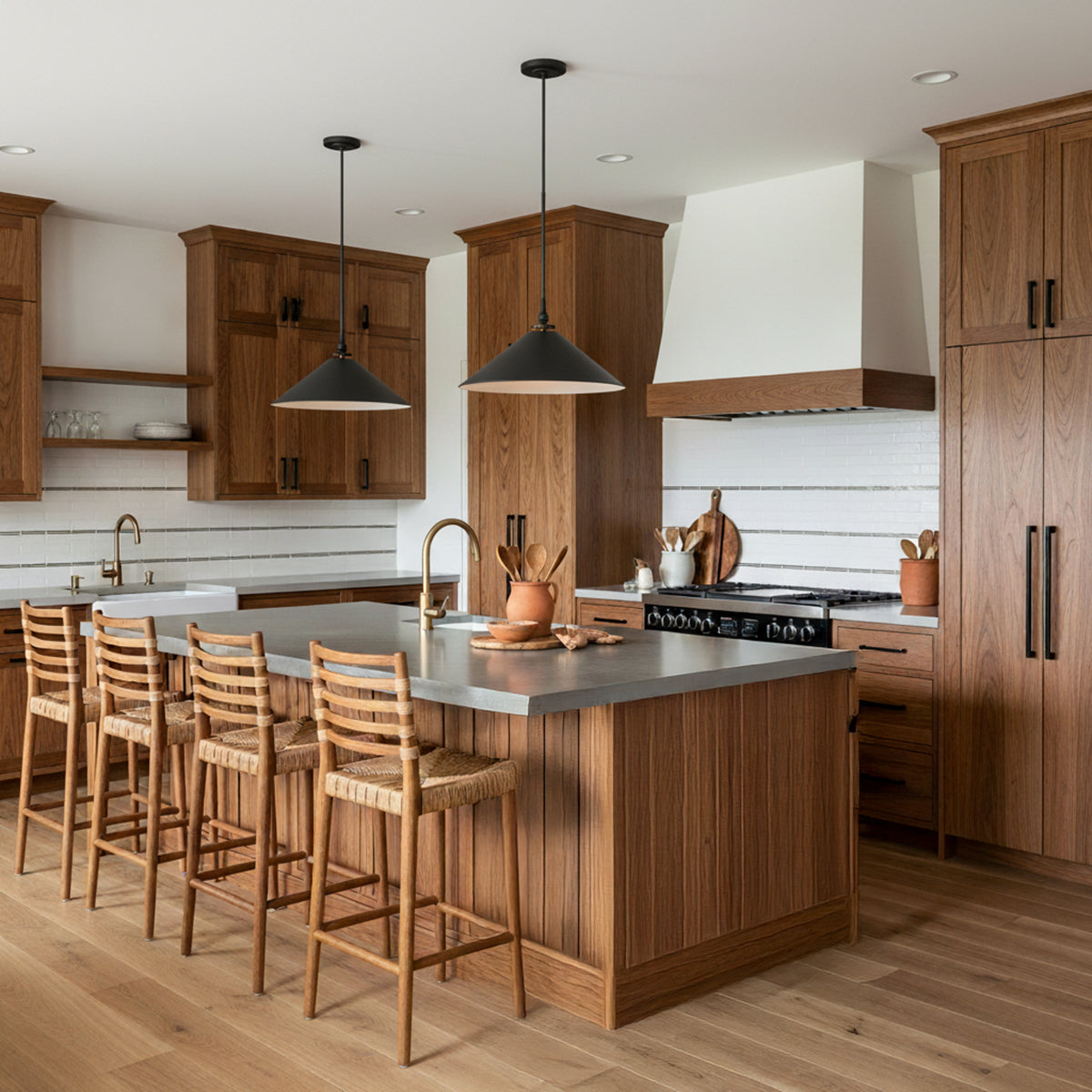 Emerson Conical Pendant 24", Aged Iron