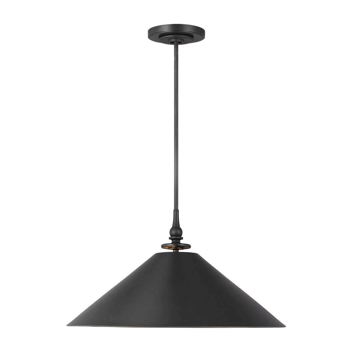 Emerson Conical Pendant 24", Aged Iron
