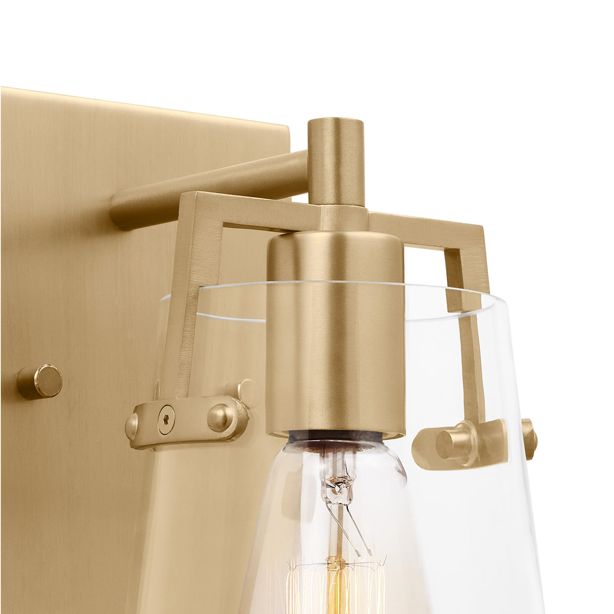 Glyn Wall Sconce 9", Satin Brass