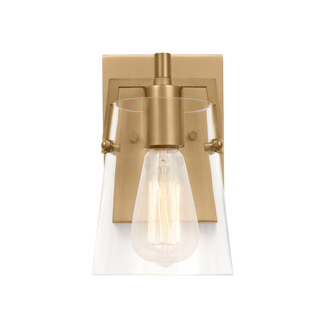 Glyn Wall Sconce 9", Satin Brass