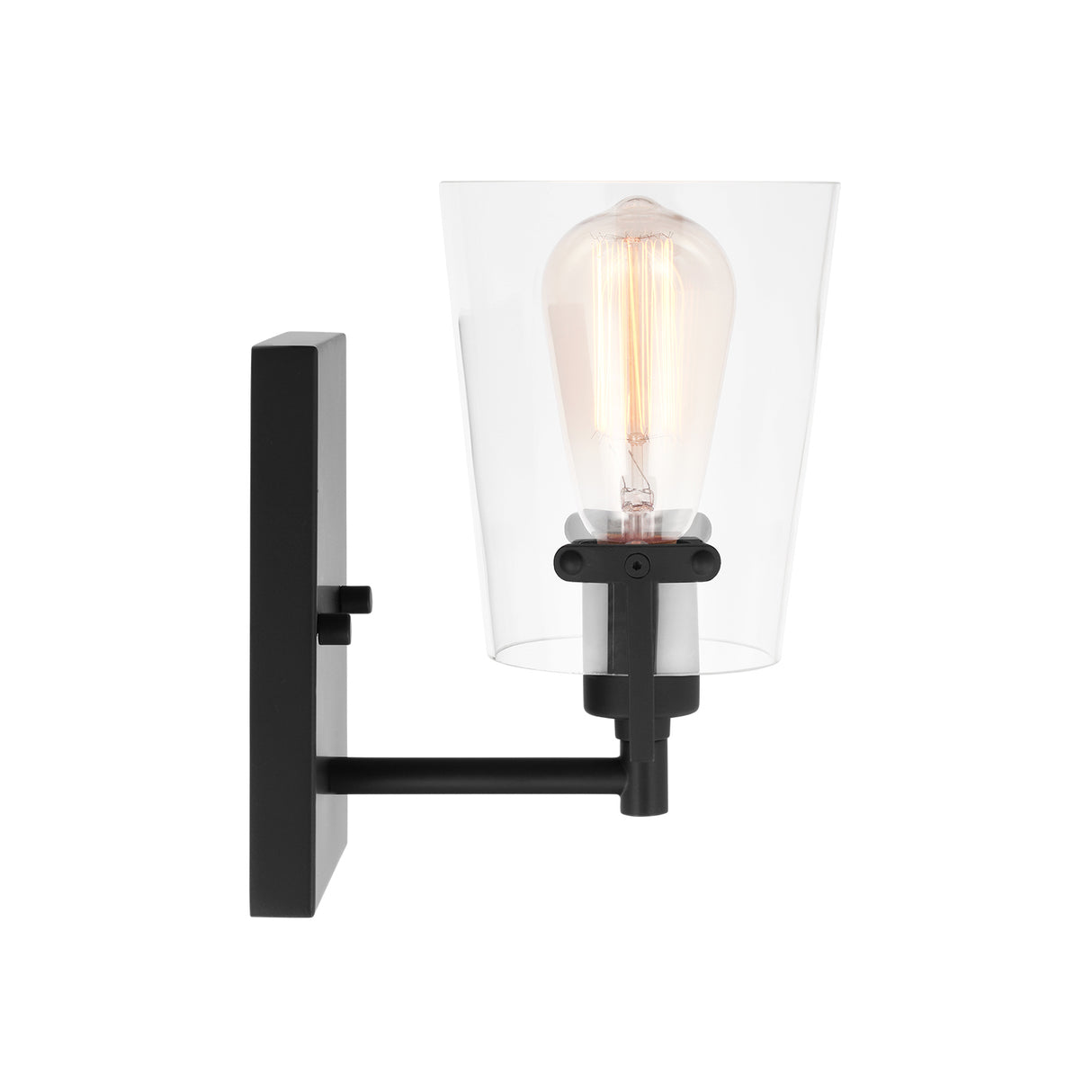 Glyn Wall Sconce 9", Matte Black