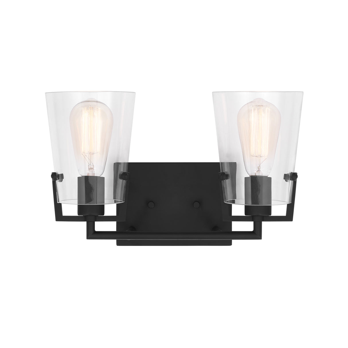 Glyn 2 Light Vanity, Matte Black