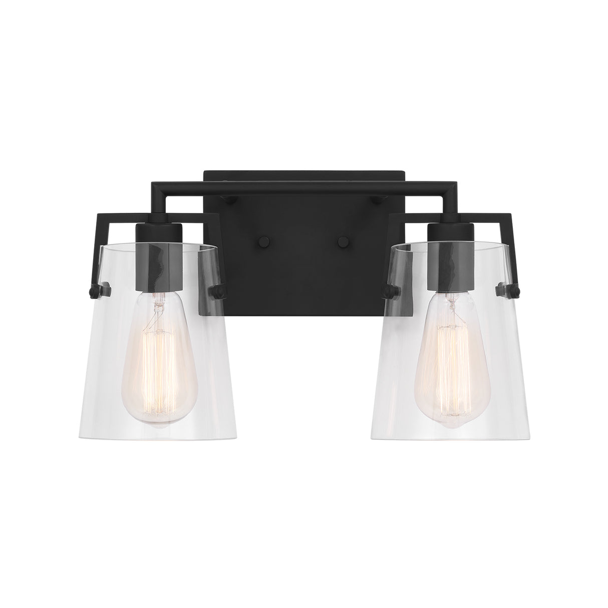 Glyn 2 Light Vanity, Matte Black