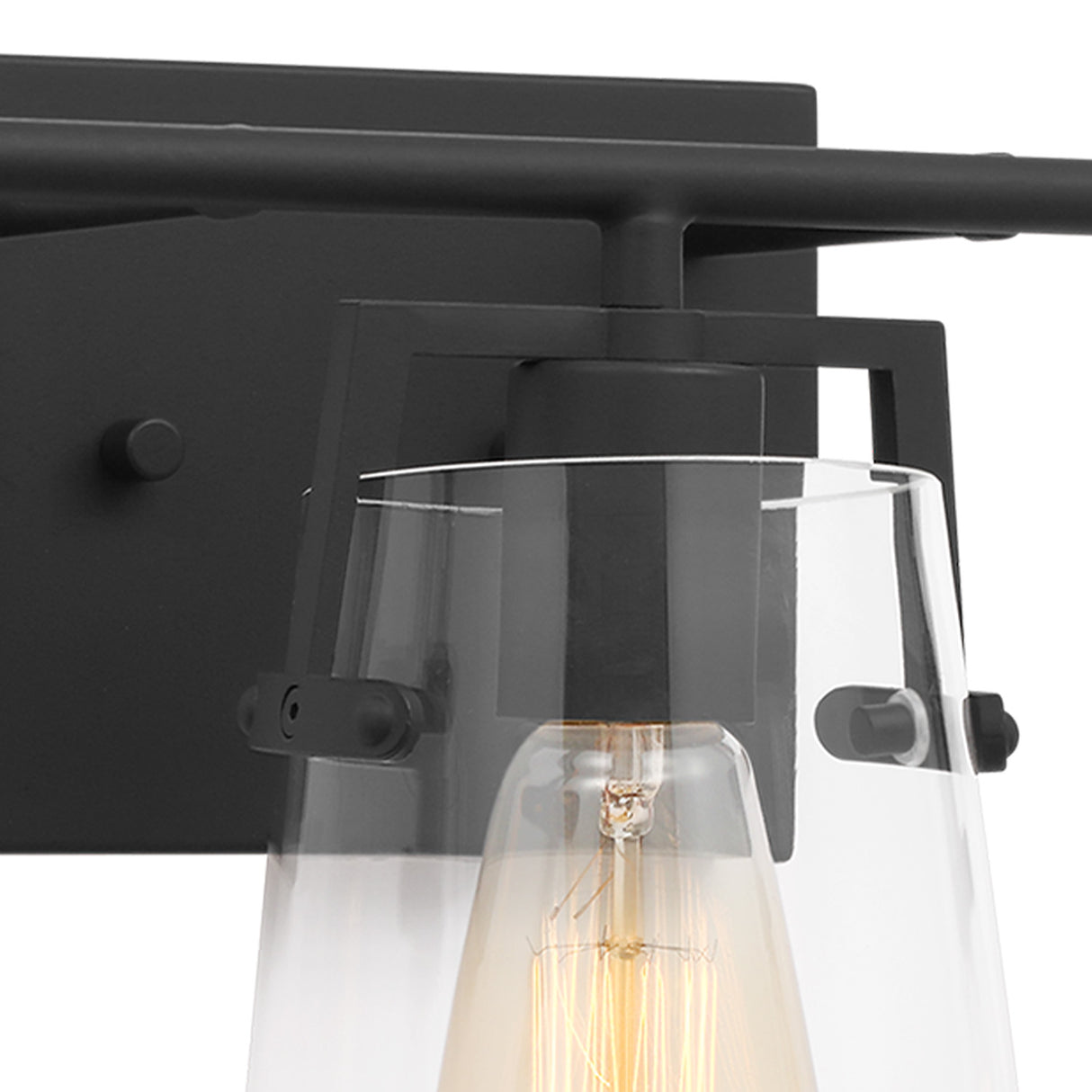 Glyn 3 Light Vanity, Matte Black