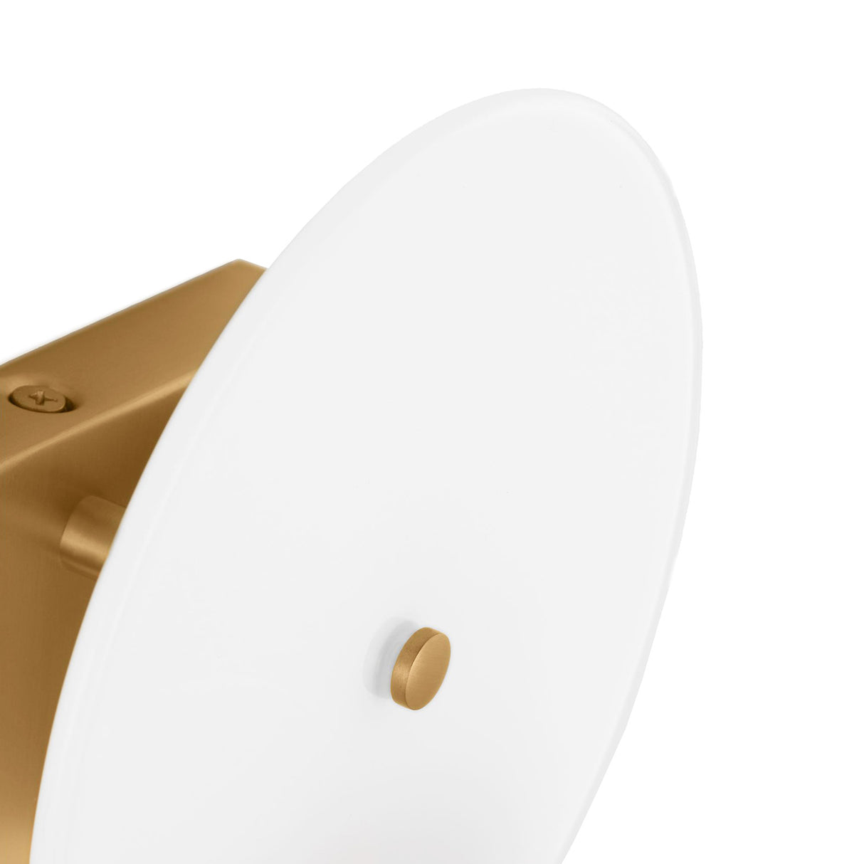 Ophelia Wall Sconce 13", Modern Brass and Layered Glass