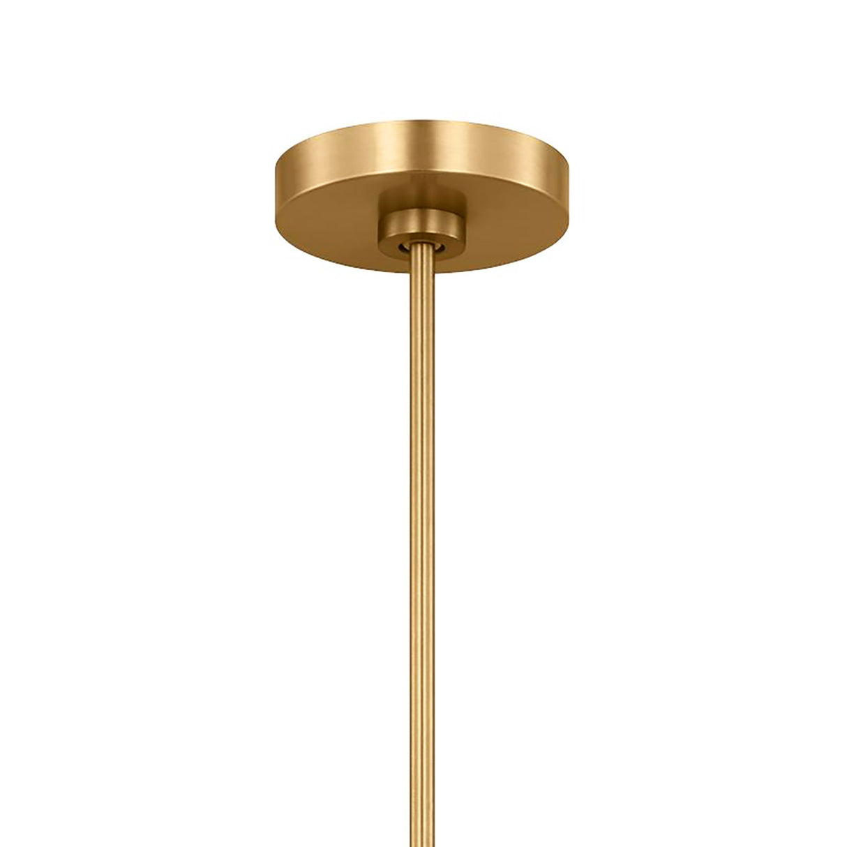 Ophelia Large Chandelier 28", Modern Brass and Layered Glass
