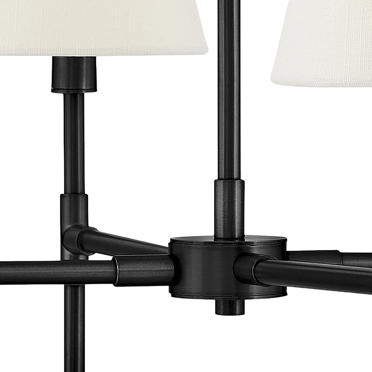 Declan 4 Light Chandelier 28", Black