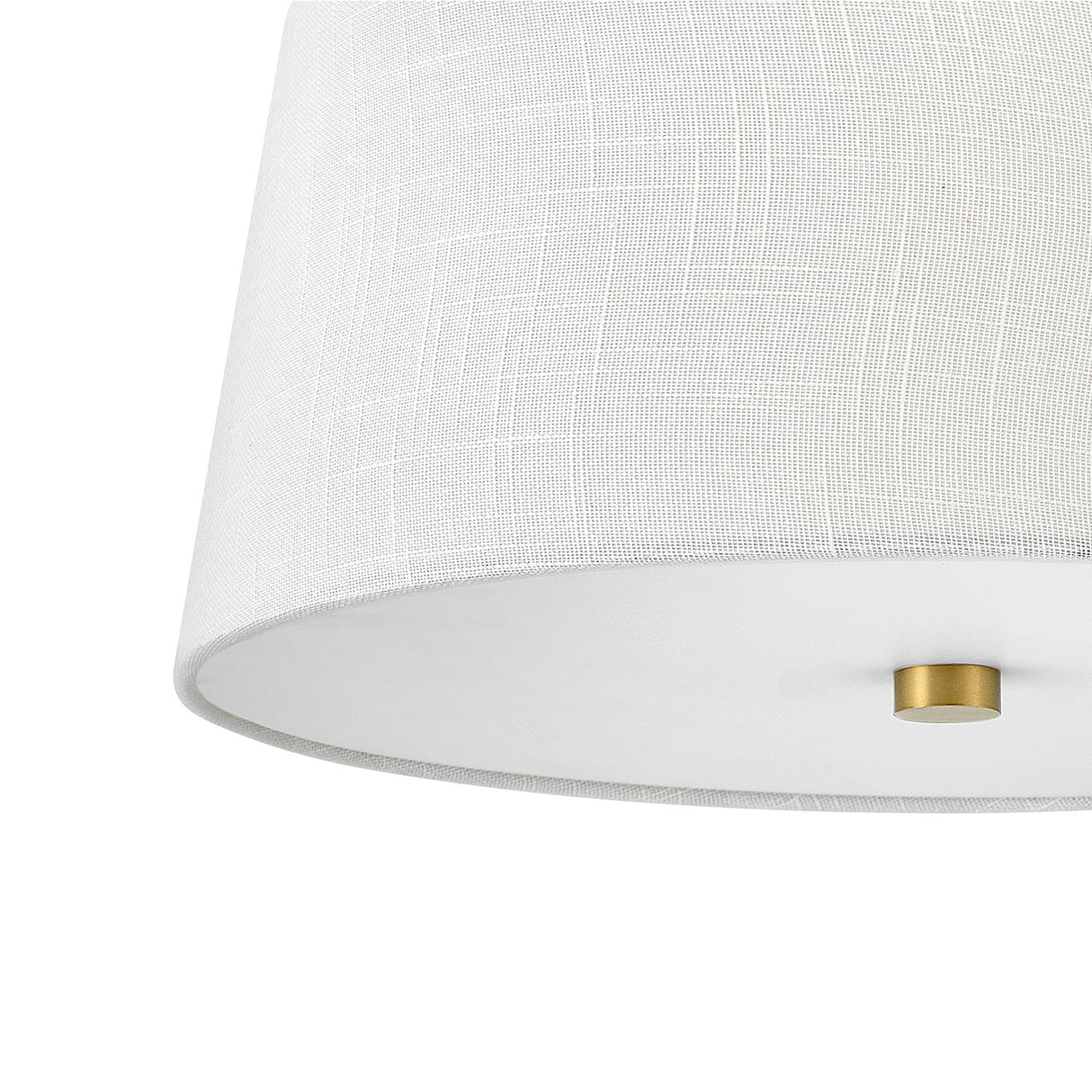 Declan Flush Mount 14", Satin Brass