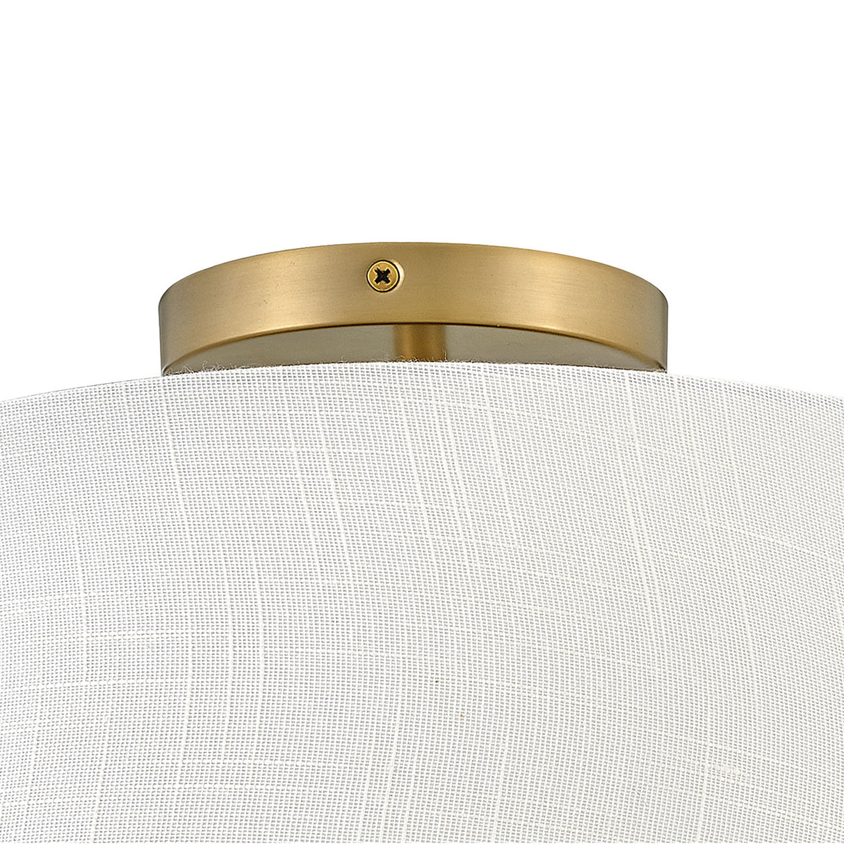 Declan Flush Mount 14", Satin Brass