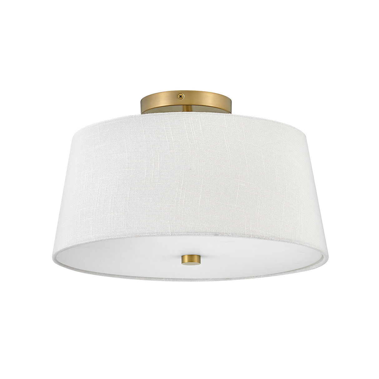 Declan Flush Mount 14", Satin Brass