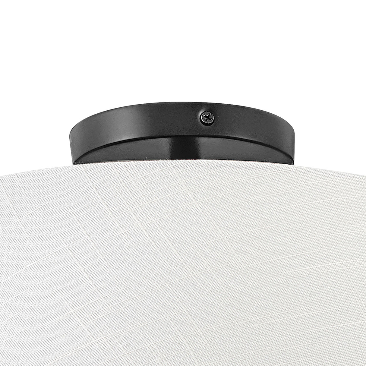 Declan Flush Mount 14", Black