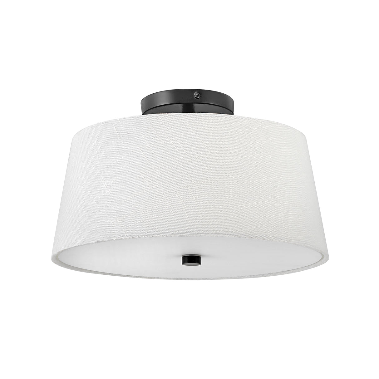 Declan Flush Mount 14", Black