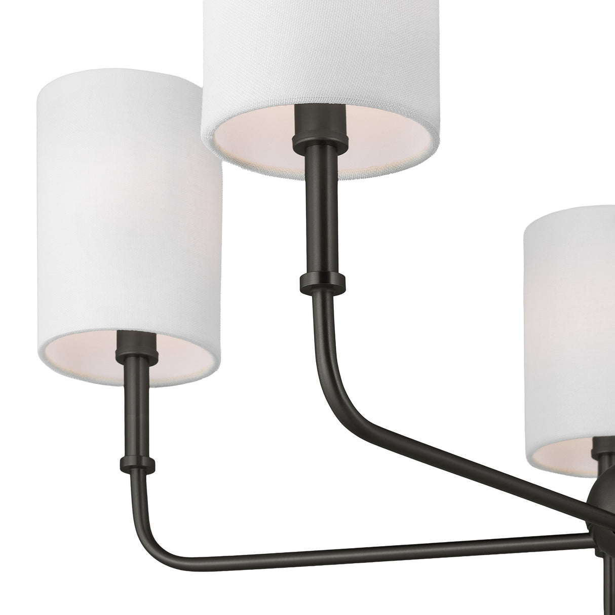 Remington 5 Light Chandelier 26", Matte Black