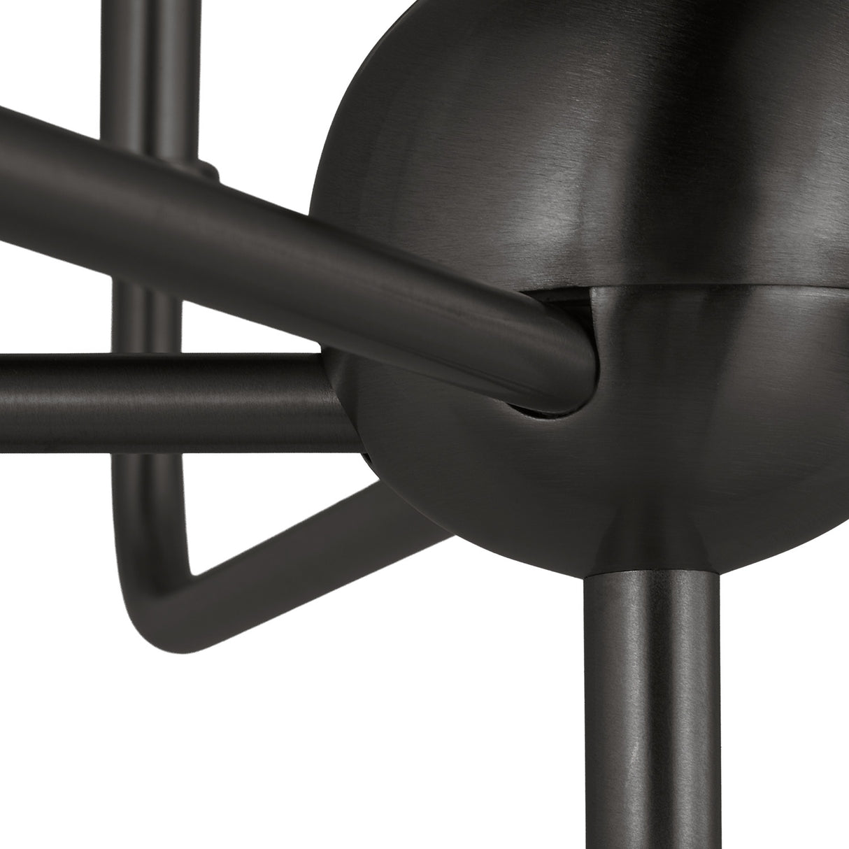 Remington 5 Light Chandelier 26", Matte Black