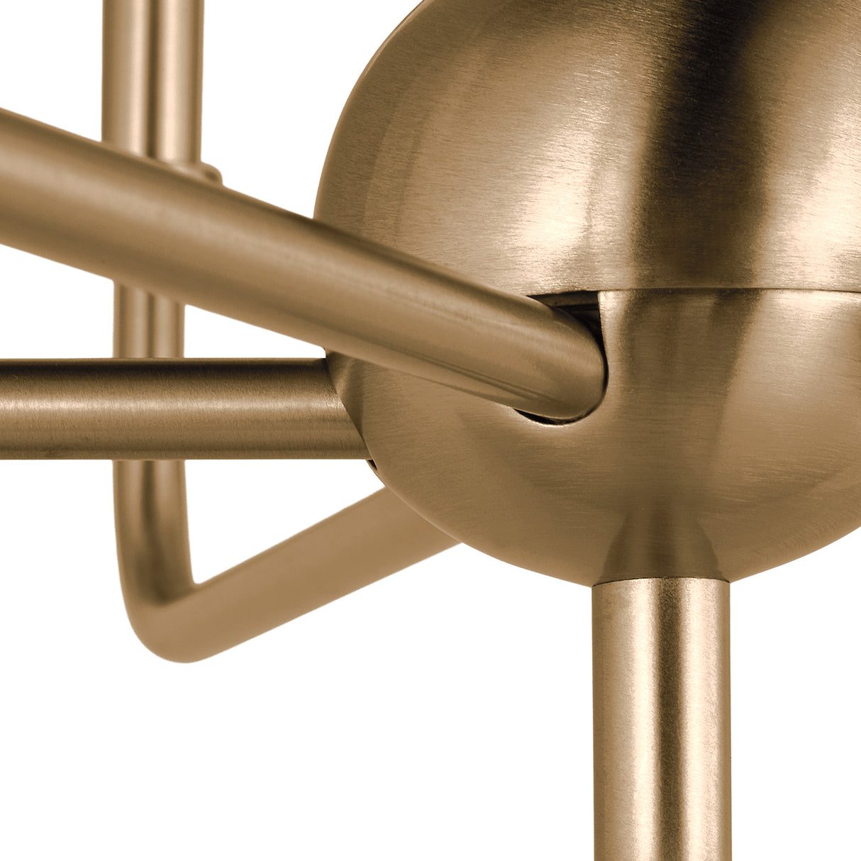 Remington 5 Light Chandelier 26", Satin Brass