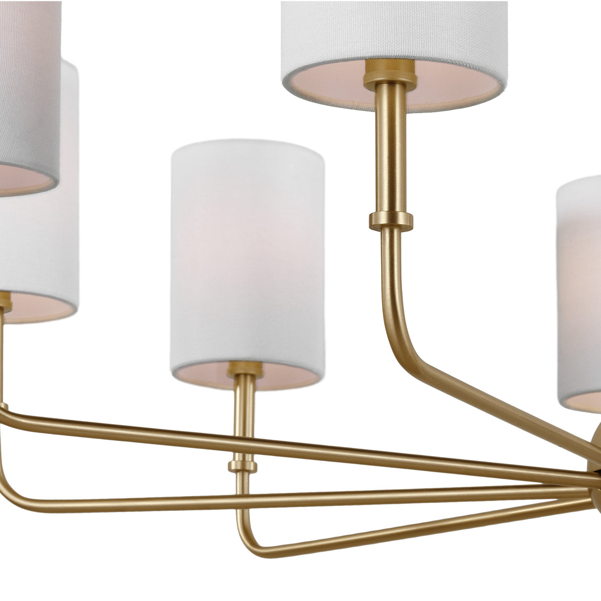 Remington 9 Light Chandelier 36", Satin Brass