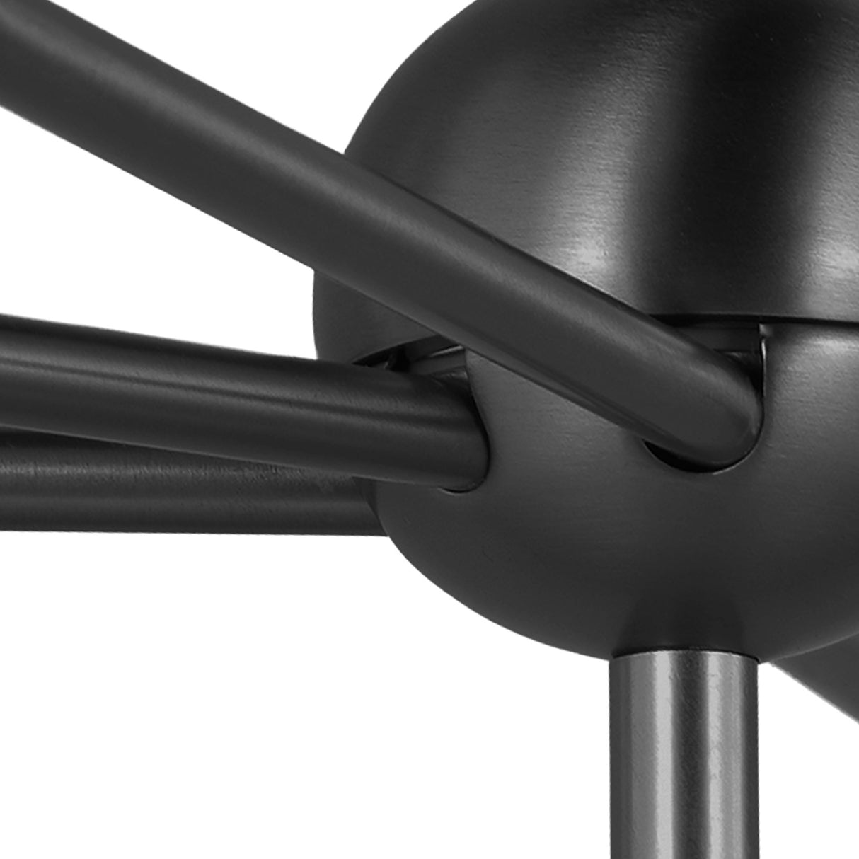 Remington 6 Light Linear Chandelier 44", Matte Black