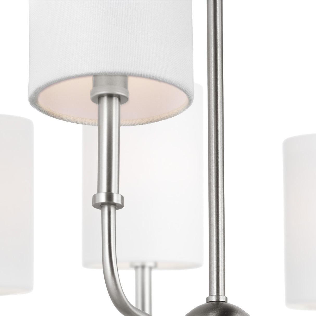 Remington 6 Light Linear Chandelier 44", Brushed Nickel