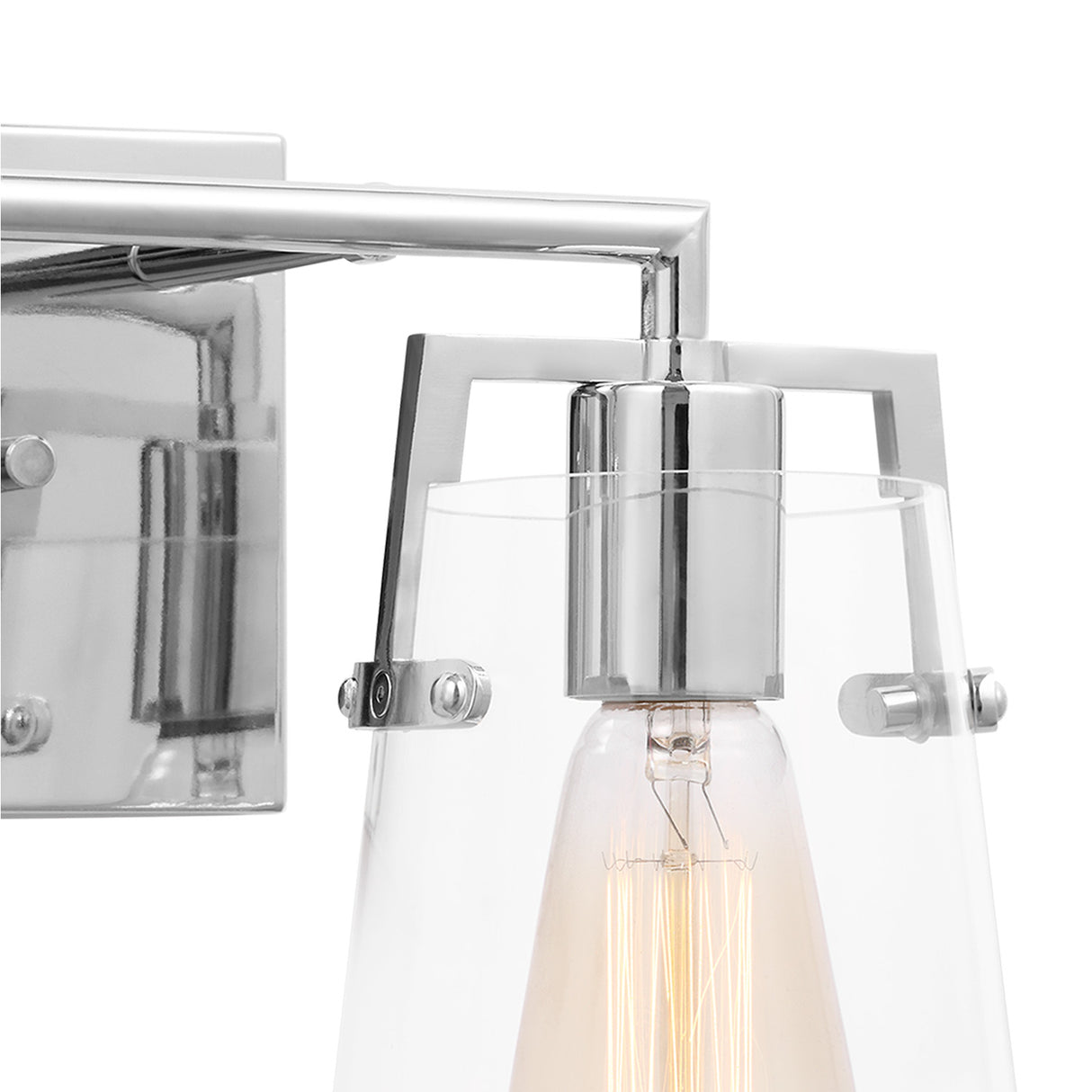 Glyn 2 Light Vanity, Chrome