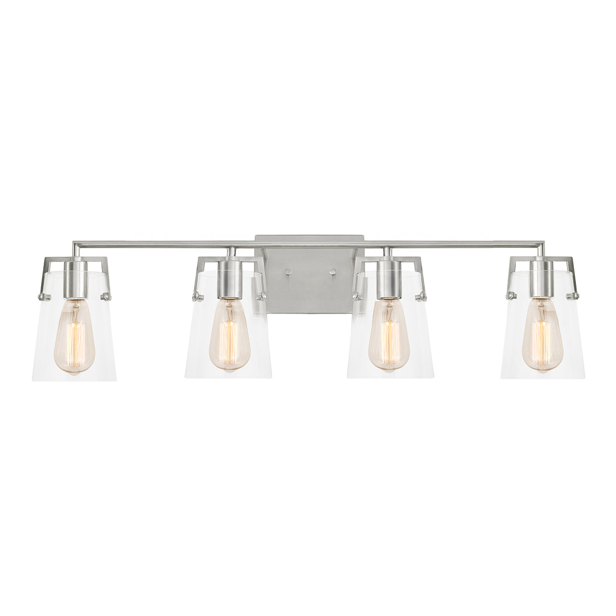 Glyn 4 Light Vanity, Brushed Nickel