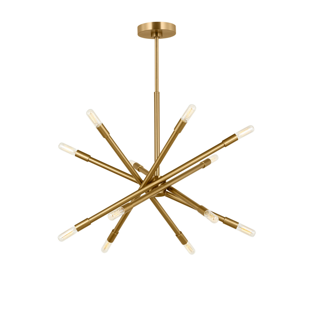 Ferris Medium Chandelier 27", Modern Brass