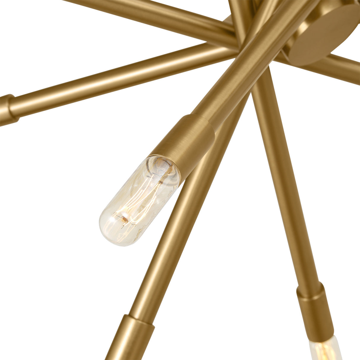 Ferris Medium Chandelier 27", Modern Brass