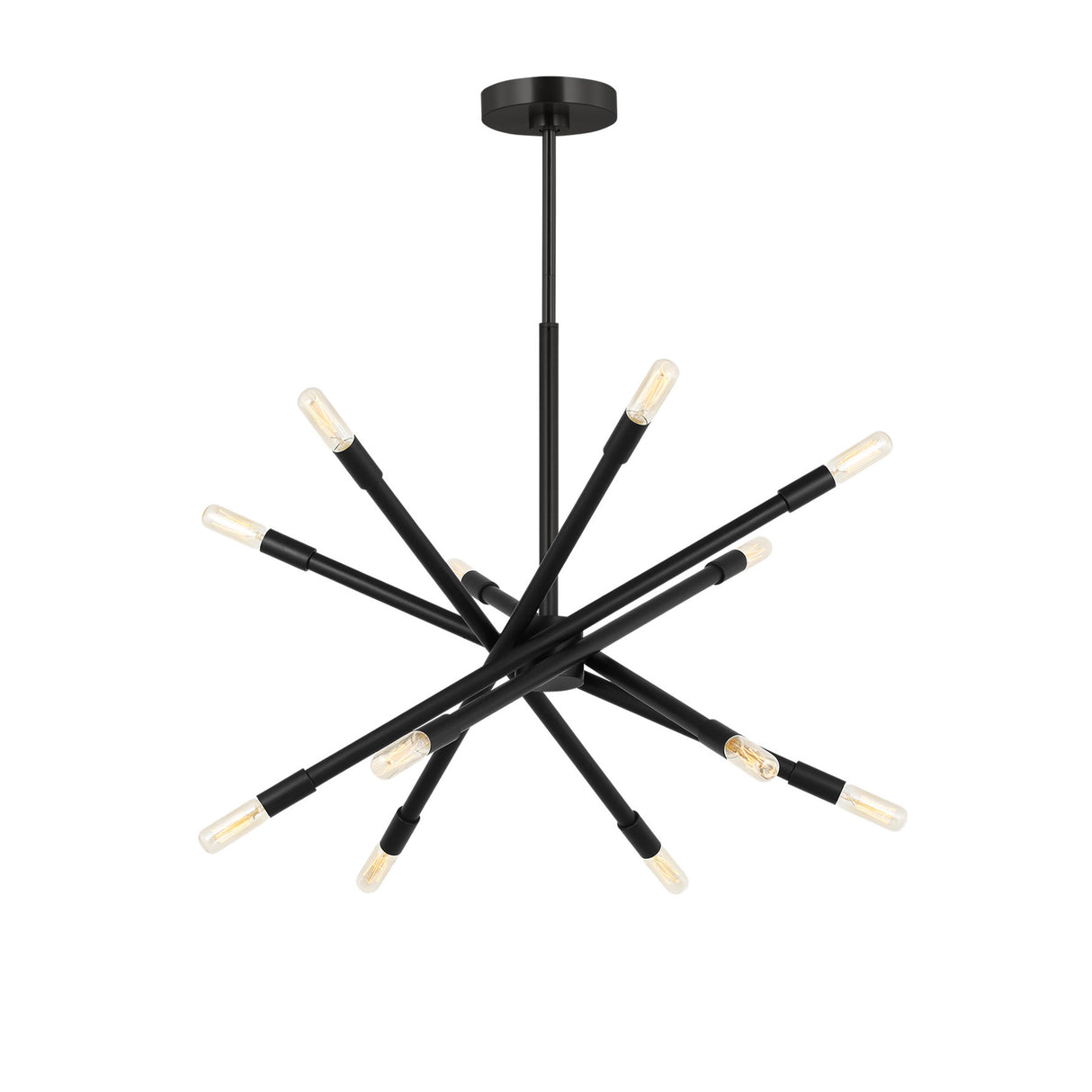 Ferris Medium Chandelier 27", Matte Black
