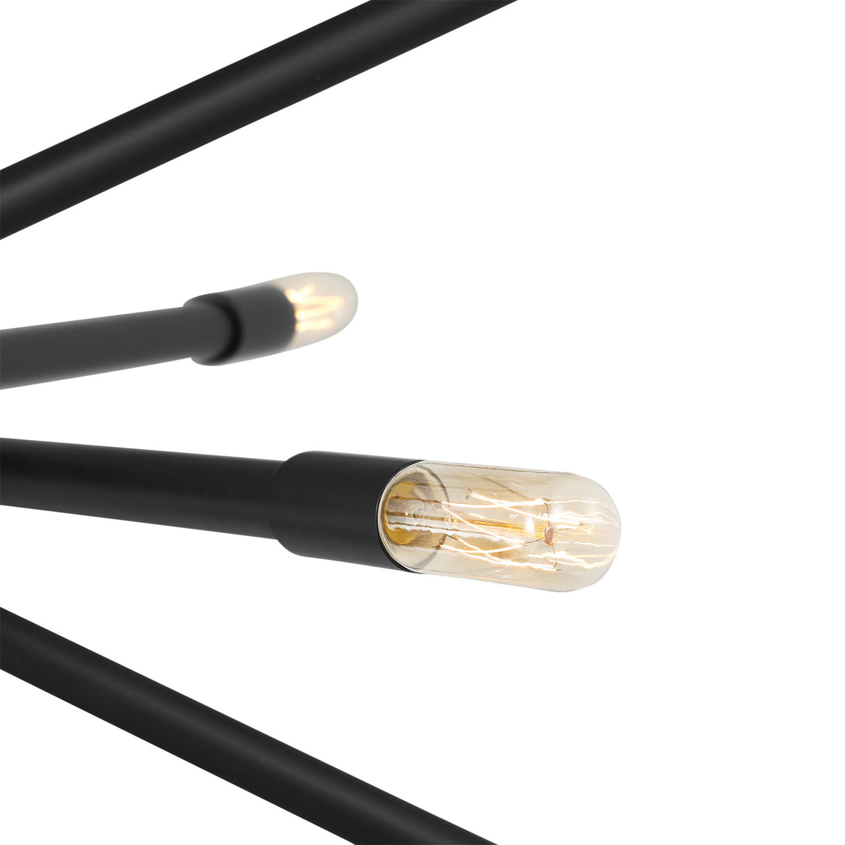 Ferris Medium Chandelier 27", Matte Black