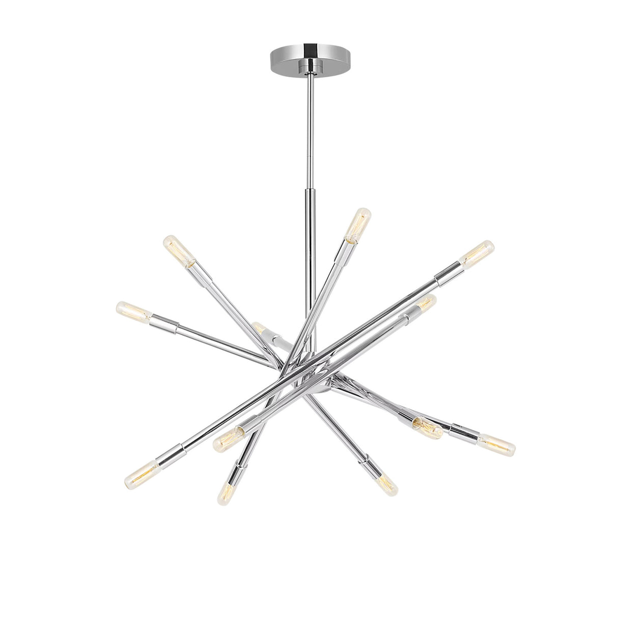 Ferris Medium Chandelier 27", Polished Nickel