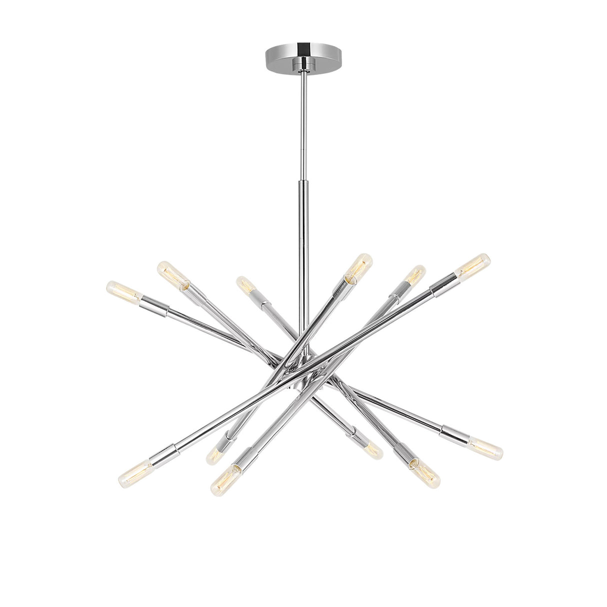 Ferris Medium Chandelier 27", Polished Nickel