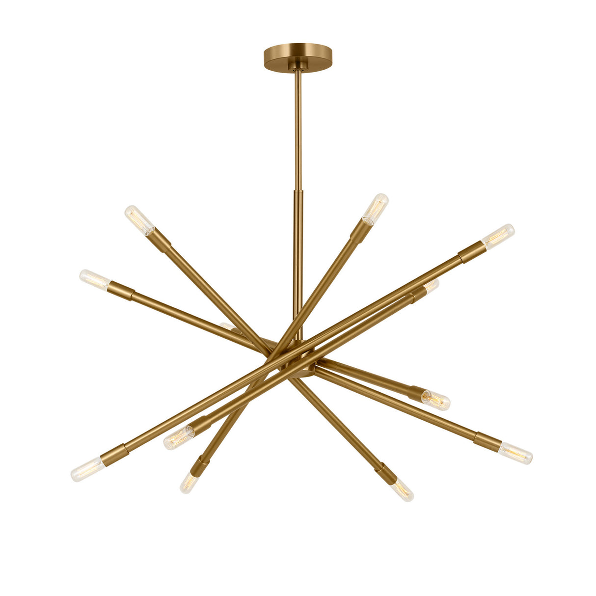 Ferris Large Chandelier 35", Modern Brass