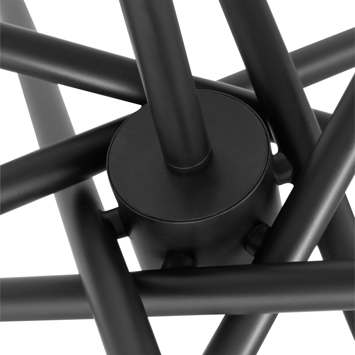 Ferris Large Chandelier 35", Matte Black