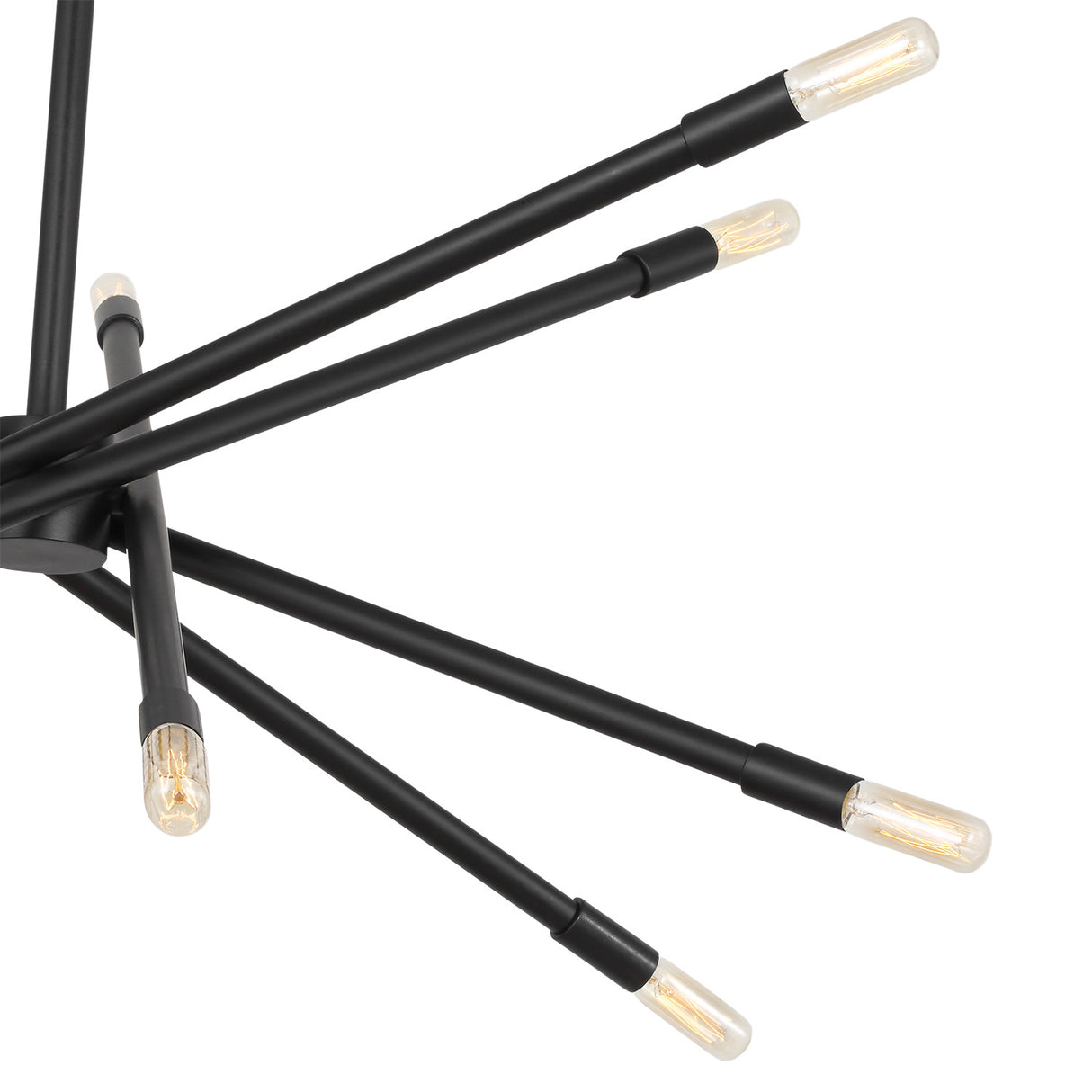 Ferris Large Chandelier 35", Matte Black