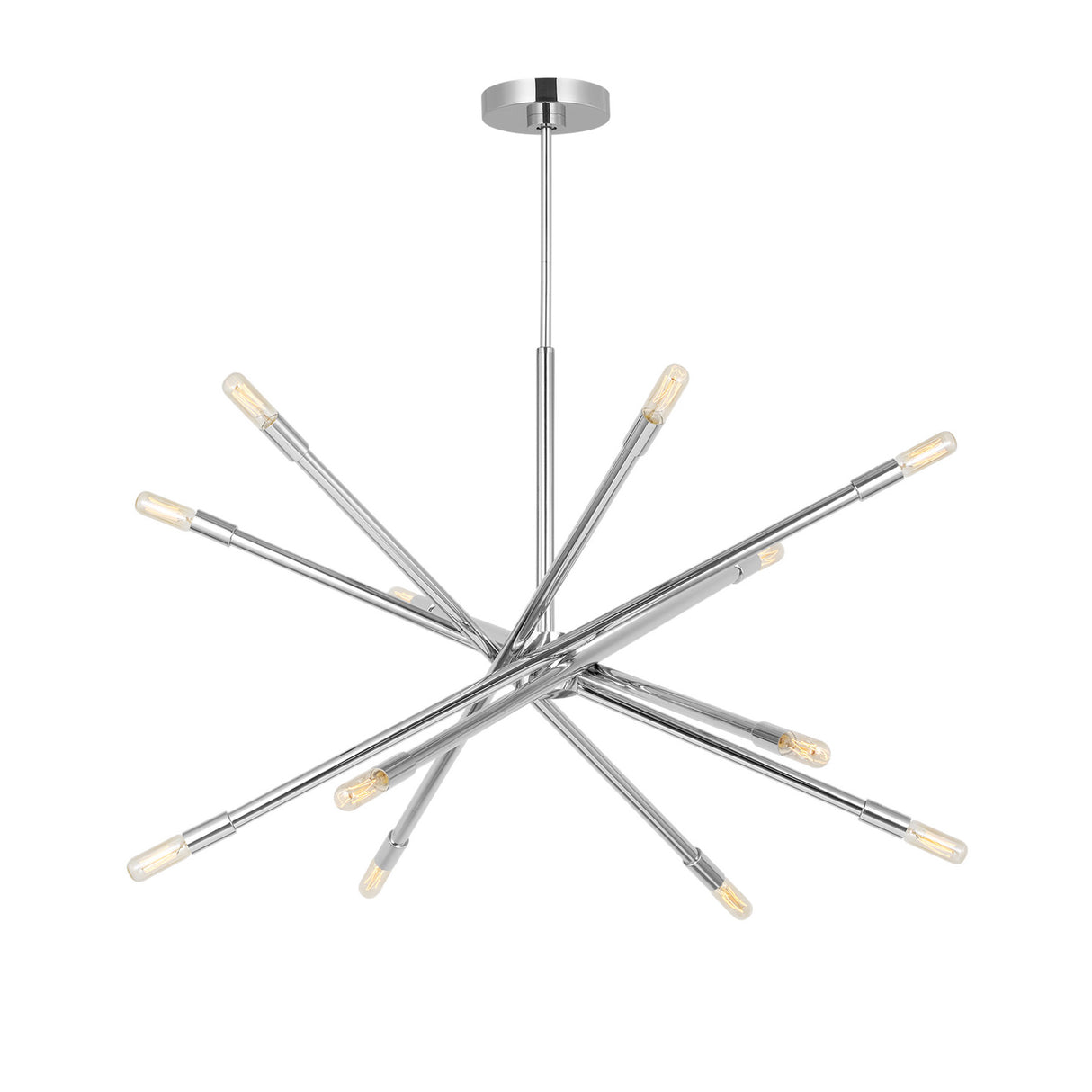 Ferris Large Chandelier 35", Polished Nickel