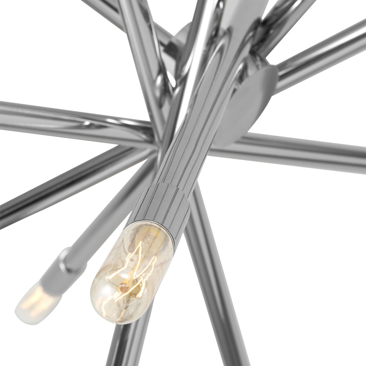 Ferris Large Chandelier 35", Polished Nickel