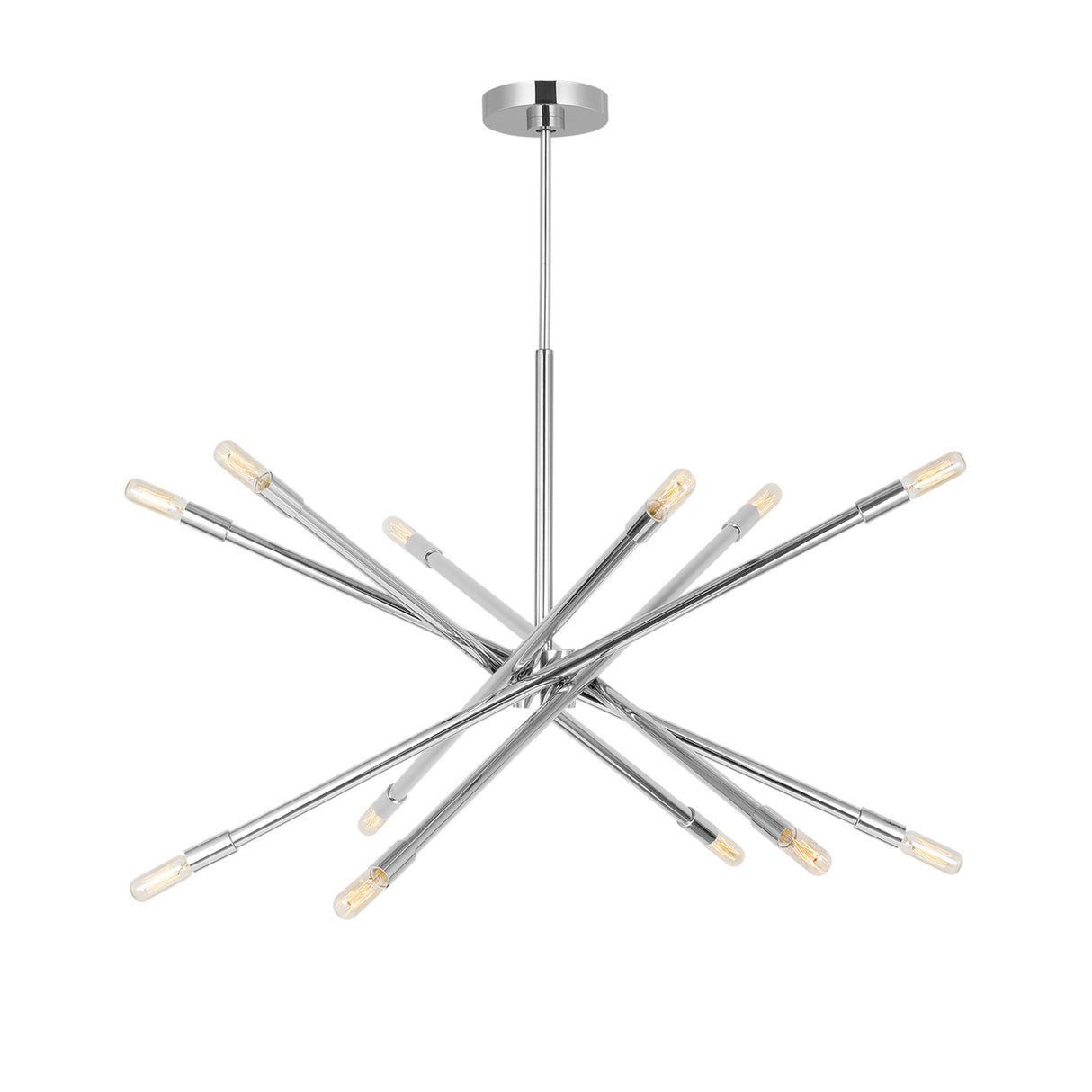 Ferris Large Chandelier 35", Polished Nickel